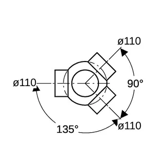Geberit Mehrfachabzweig (3) 135' 367.600 110/110mm – Bild 5