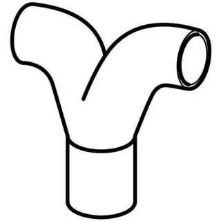 Geberit Hosen-T-Stück 90` 75/56mm 365.472.16.1 – Bild 3