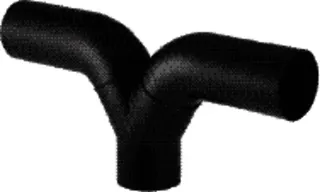 Geberit PE-Hosen-T-Stück 90' mit langen Schenkeln 367.458.16.1 110mm