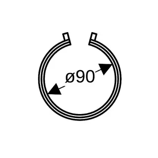 Geberit Pluvia Elektroschweißband für Fixpunkt, 90 mm, 366.776.16.1 – Bild 5