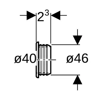 Geberit Gummidichtung d40 x di46mm 152.496.00.1 – Bild 4