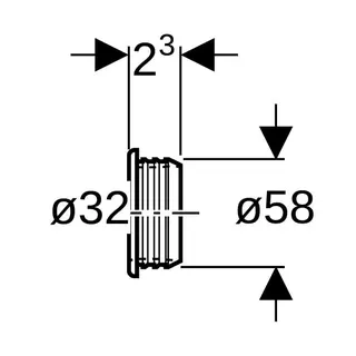 Geberit Gummidichtung d32 x di58mm 153.564.16.1 – Bild 4