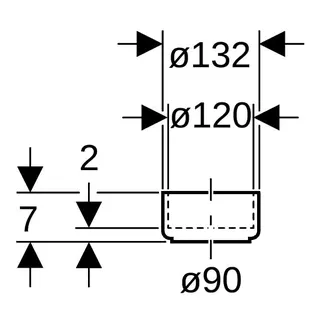 Geberit Bodenklosettmuffe 366.898 90/120mm – Bild 4