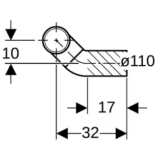 Geberit Wandklosettbogen 90'li 367.913.16, DN100/80 – Bild 4