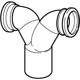 Geberit Wandklosettdoppelbogen 367.903 110/110mm Senkrecht – Bild 3