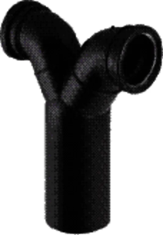 Geberit PE-Wandklosett-Doppelbogen 367.923.16, DN 100/80/80, 110/90/90 mm