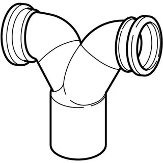 Geberit PE-Wandklosett-Doppelbogen 367.923.16, DN 100/80/80, 110/90/90 mm – Bild 3