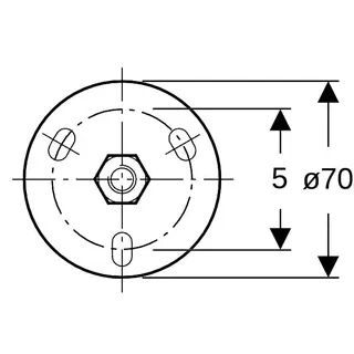 Geberit Deckenscheibe mit Gewindemuffe 1/2" für PE-Rohr, 362.839.26.1 – Bild 5