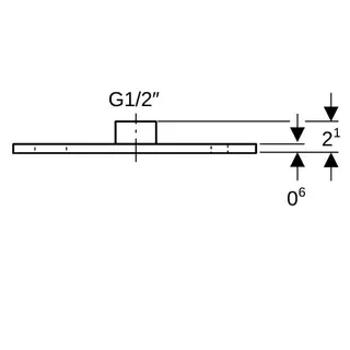 Geberit Deckenplatte mit Muffe 1/2" für PE-Rohr, 362.826.26.1 – Bild 4