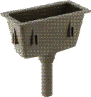 Geberit Trichter rechteckig 50mm 352.389.08.1 grau