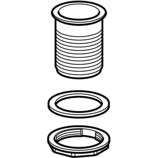 Geberit Ablaufventil m.Rundgewinde 60mm x 1/8", 352.328.08.1 grau – Bild 3