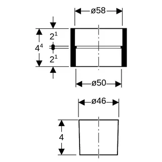 Geberit Chromstahl-Stützring m. Dichtung DN 50, 359.140.00.1 – Bild 4