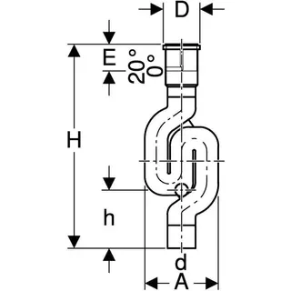 Geberit Regenrohrsifon 367.813 110mm – Bild 3