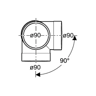 Geberit db20 Eckabzweig MAX DN 90/90 (d = 90/90) 308.083.14.1 – Bild 5