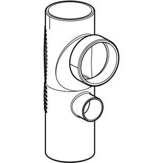 Geberit Silent-dB20 DoppelabzweigMAX 88.5Grad,einseitig,110/110/56 – Bild 3