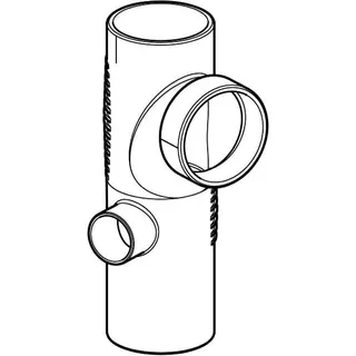 Geberit Silent-dB20 Kombi-EckabzweigMAX 88.5 Grad, links, 90/90/56 – Bild 3