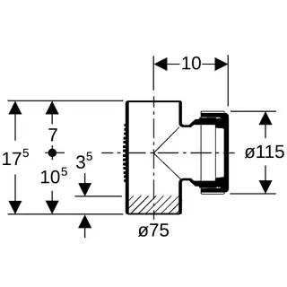 Geberit db20 Reinigungsöffnung DN 70 (d = 75) 307.333.14.1 – Bild 4