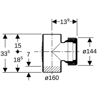 Geberit db20 Reinigungsöffnung DN 150 (d = 160) 315.333.14.1 – Bild 4