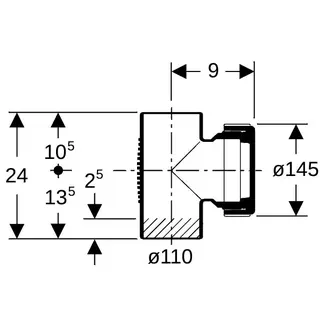Geberit db20 Reinigungsöffnung DN 100 (d = 110) 310.334.14.1 – Bild 4