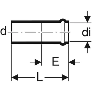 Geberit db20 Übergangsmuffe DN 50 (d=56) 305.040.14.1 – Bild 3
