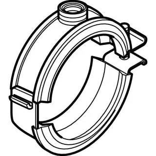 Geberit db20 Rohrschelle mit Dämmeinlage DN 60 (d=63) 1/2" 306.812.26.1 – Bild 4