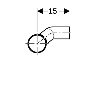 Geberit db20 Abzweig für Bidet, DU/BW, links, 308.051.14.1 – Bild 5