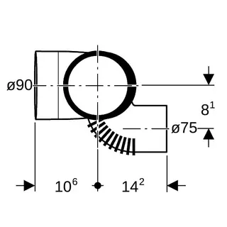 Geberit db20 Schachtabzweig DN 90/90/70 links, 308.872.14.1 – Bild 5