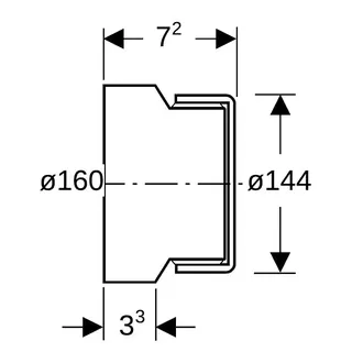 Geberit db20 Enddeckel DN 150 (d 160) 315.005.14.1 – Bild 4