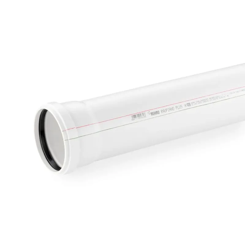 REHAU-RAUPIANO Plus-Abflussrohr DN 125, Baulänge 1500 mm,11207041200