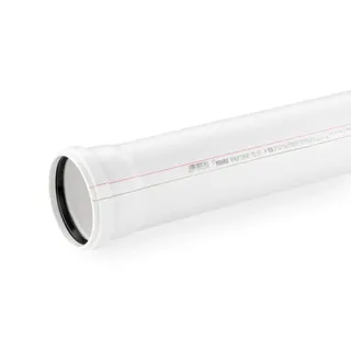 REHAU-RAUPIANO Plus-Abflussrohr DN 125, Baulänge 1500 mm,11207041200