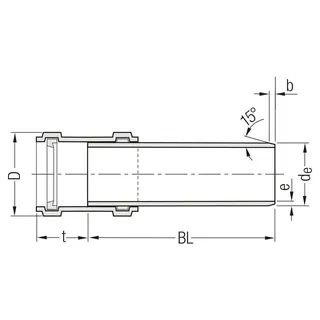 RAUPIANO PLUS Abflussrohr DN 200, Baulänge 2000 mm – Bild 2