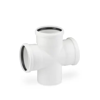 RAUPIANO PLUS Doppelabzweig DN 110/110/110, 87 Grad