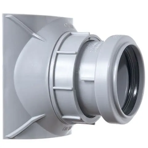 airfit Schraubabzweig DN 90/50 grau , Z-42.1-603