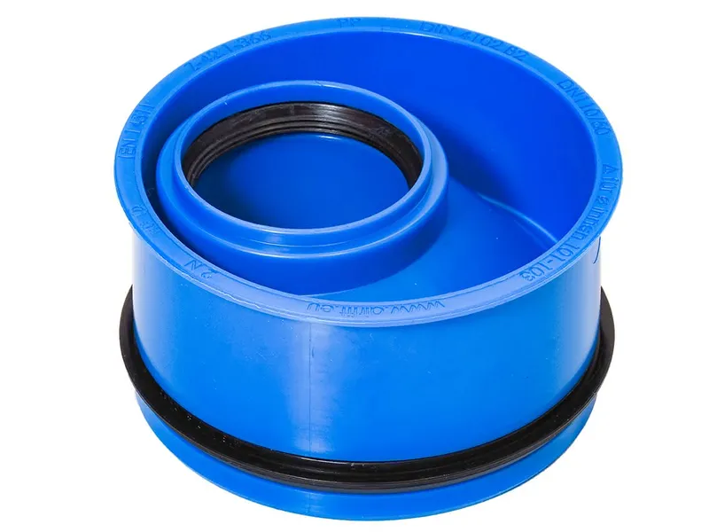 airfit PP-Abwasser-Innen-Reduzierstück DN 110/50, für dickwandige Rohre, blau
