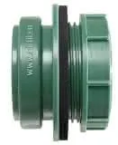 airfit Anschraub-Muffe DN 50, grün aus PP, UV stabilisiert