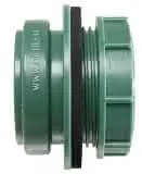 airfit Anschraub-Muffe DN 50, grün aus PP, UV stabilisiert