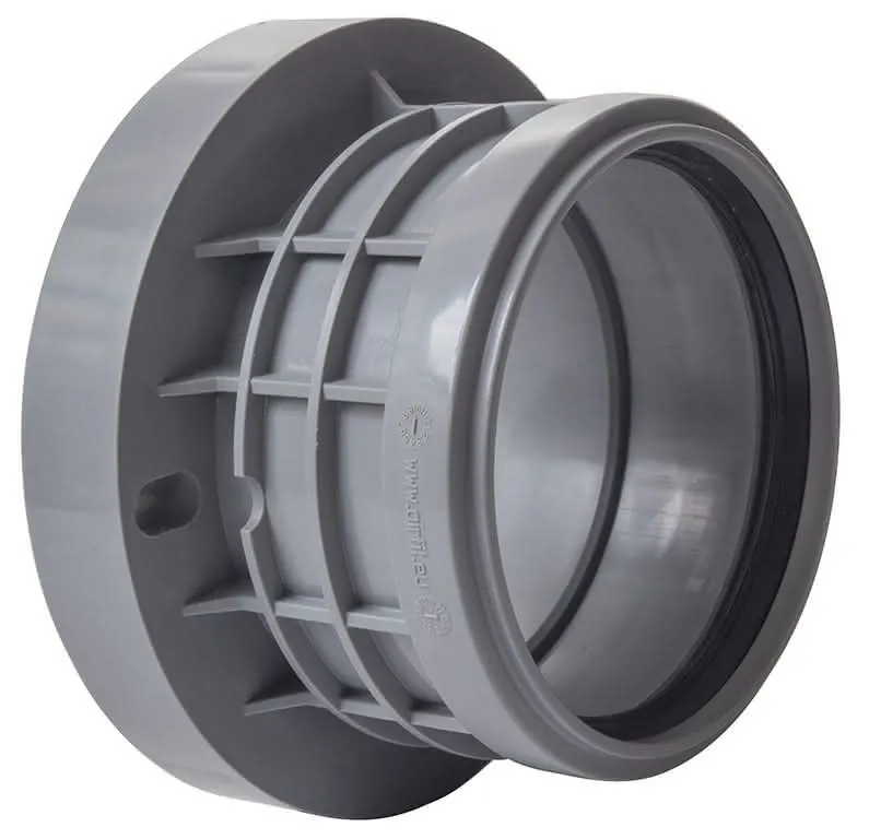 airfit PP-Flansch-Adapter DN 110/110 aus PP, Lochabstand 125-143mm