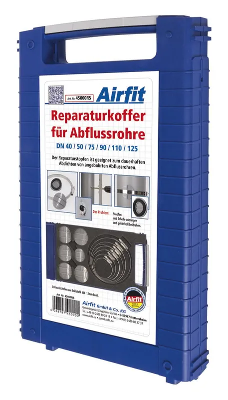 airfit Reparaturkoffer für angebohrte Abwasserrohre
