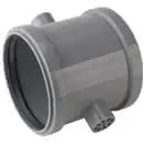 airfit PP-Doppelschiebemuffe Plus DN 110 für HT-Rohre, grau
