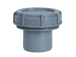 airfit Endstopfen DN 40 mit Schraubverschlusskappe, grau