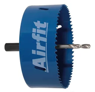 airfit Kreisschneider 106mm,HSS Bimetall mit Aufnahme, für Kunststoff u. Metall