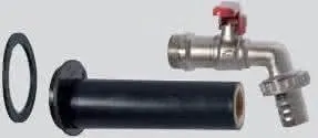 airfit Tankadapter-Auslauf-Set Dichtung, Kugelhahn 3/4", Adapter