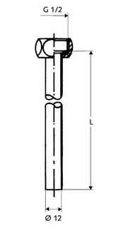 SCHELL Kupferrohr Anschlussset für E-Speicher, 1/2" ÜM , 12X500, chrom – Bild 3