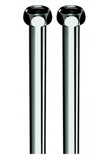 SCHELL Kupferrohr-Garnitur d:16mm 500mm chrom 1/2" ÜM f.Elektrospeicher, 2er-Set – Bild 2