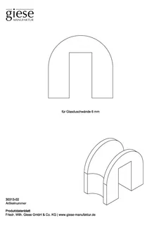 Giese Kantenschutz U-Form 6 mm