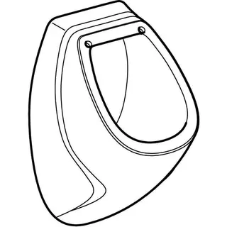 Geberit Corso Deckelurinal, Zulauf von hinten Abgang nach hinten, weiß – Bild 3