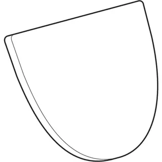 Geberit Urinal-Deckel Joly, weiß Scharniere Metall