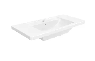 sanibel 3001-Möbel-WT SLIM 1000x490mm CLEAN unterbaufähig eckige Form weiß