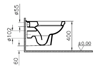sanibel 3000-Wand-Tiefspülklosett weiß – Bild 3