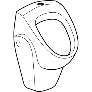 Geberit Renova Urinal, Zulauf von oben Abgang nach hinten oder unten, weiß Tect – Bild 3
